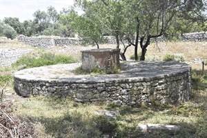 Cisterns in the Castle on the islet of Agios NIkolaos